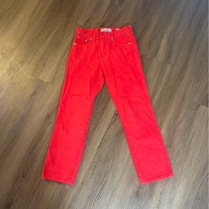 Lucky Brand Red straight denim jeans